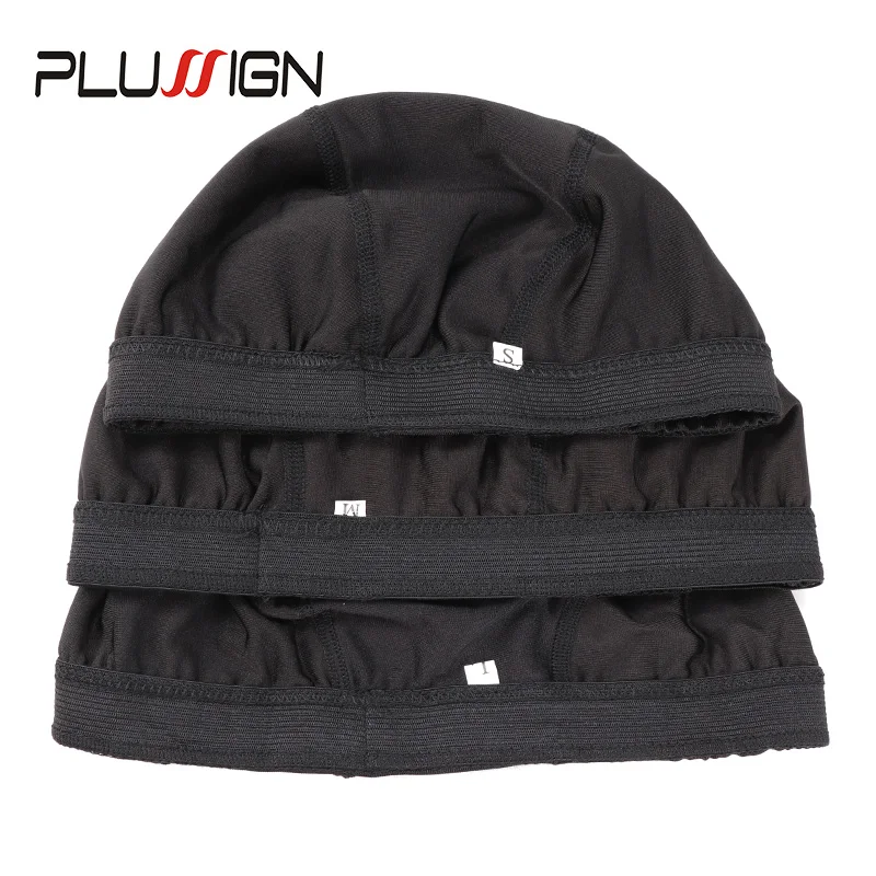 Plussign S/M/L черные сетки для волос 1 шт. u-часть парик шапки для изготовления парики дышащий спандекс купол шапки профессиональные инструменты для изготовления париков