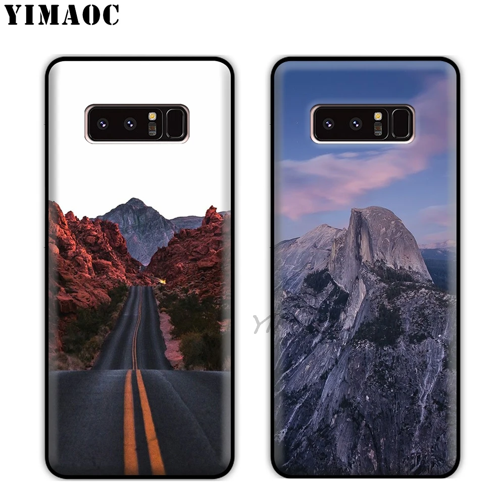YIMAOC The dark sun mountains Soft Silicone Case for Samsung Galaxy A9 A8 A6 Plus 2018 A5 A3 2017 2016 Note 9 8 |