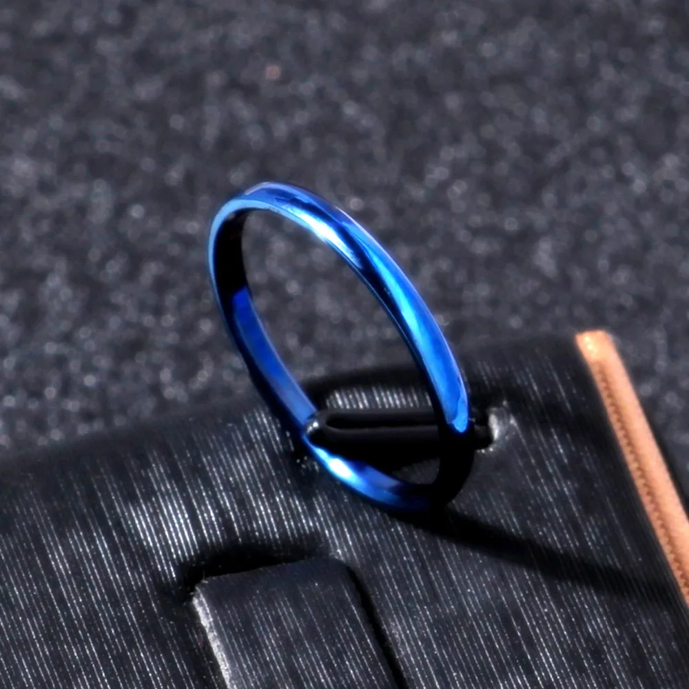 MOREDEAR 2 мм титановые синие кольца для женщин набор женских колец|rings for women|ring forrings