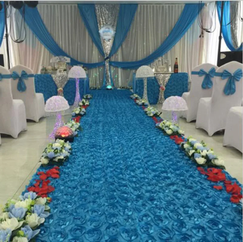 Cheap Quality Wedding Party Fashion rose Carpet Rug Aisle Runner Decoration Nonwoven 150cmx10m one time use Adornment tablecloth | Дом и сад