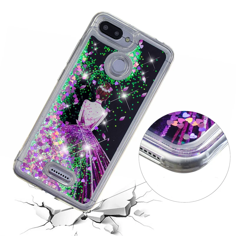 Модный Блестящий чехол с жидким песком и зыбучим для телефона мягкий силиконовый