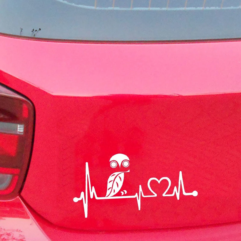 Наклейка с изображением совы Листьев сердцебиения живых звезд | Автомобили и