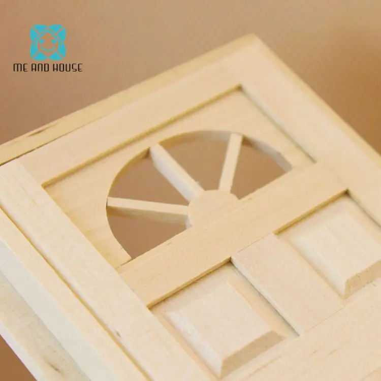 DIY Кукольный дом миниатюрный деревянный Skylight дверь орнамент украшение для