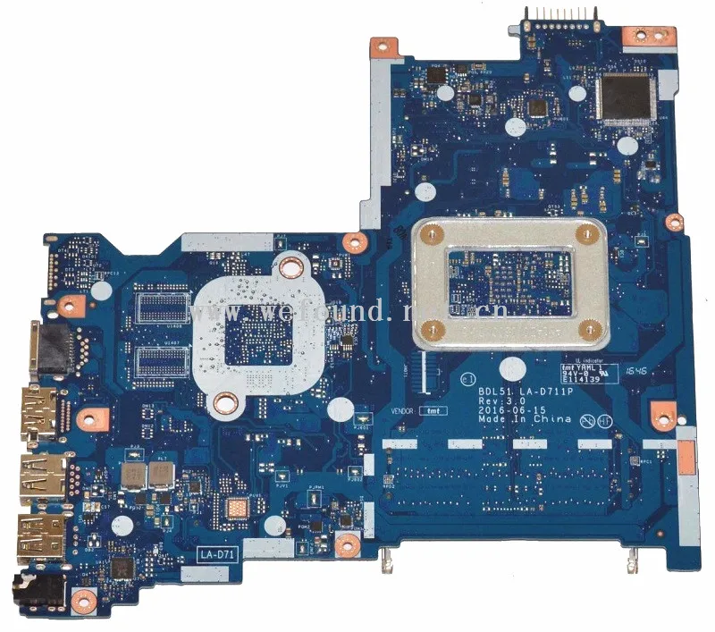 

laptop Motherboard For 854965-601 854965-501 854965-001 15-BA A6-7310 LA-D711P system mainboard Fully Tested