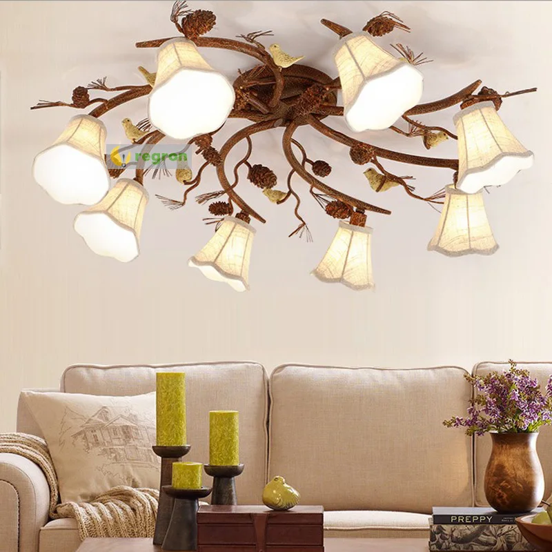 Светильник поверхностный для гостиной и спальни семейный теплый Романтический