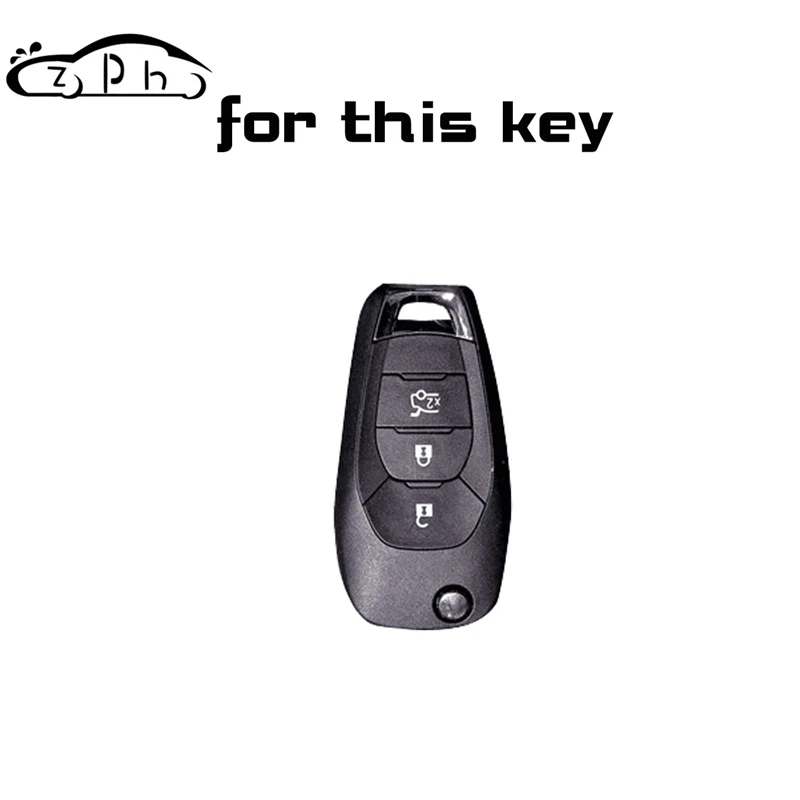 Кожаный чехол для автомобильного ключа FOB Chevrolet Chevy Cruze 2017 2018 2019 4 кнопки флип пульт