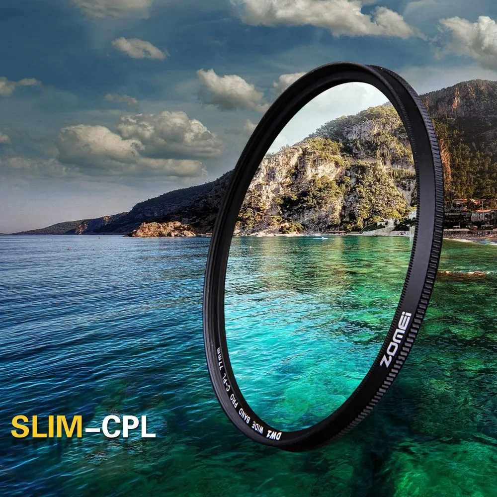 Оригинальный Zomei Ultra Slim оптический Стекло PRO CPL Циркулярный поляризационный