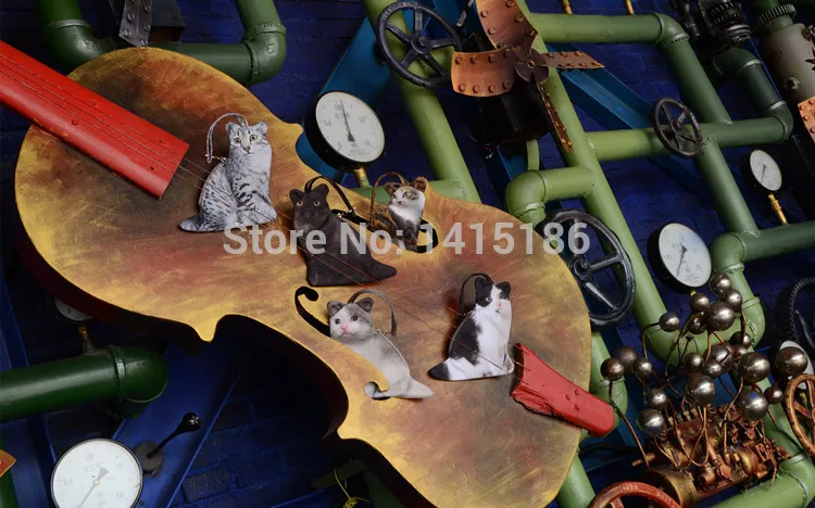 Большая модная милая маленькая сумка на молнии с 3D принтом кошек и животных новые