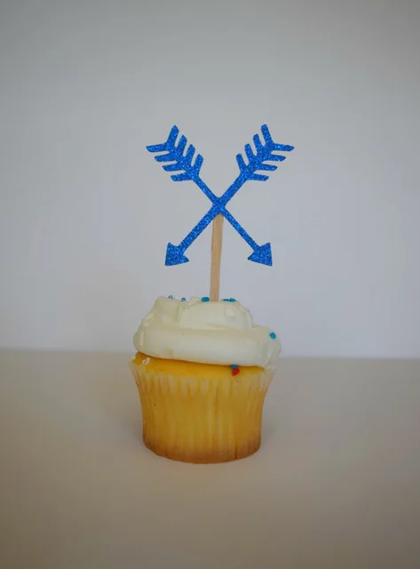 Блестящие стрелы топперы для кексов декор родовой свадьбы чайвечерние НКИ