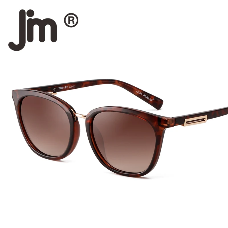 JM поляризованный градиент классические солнцезащитные очки ретро Кот