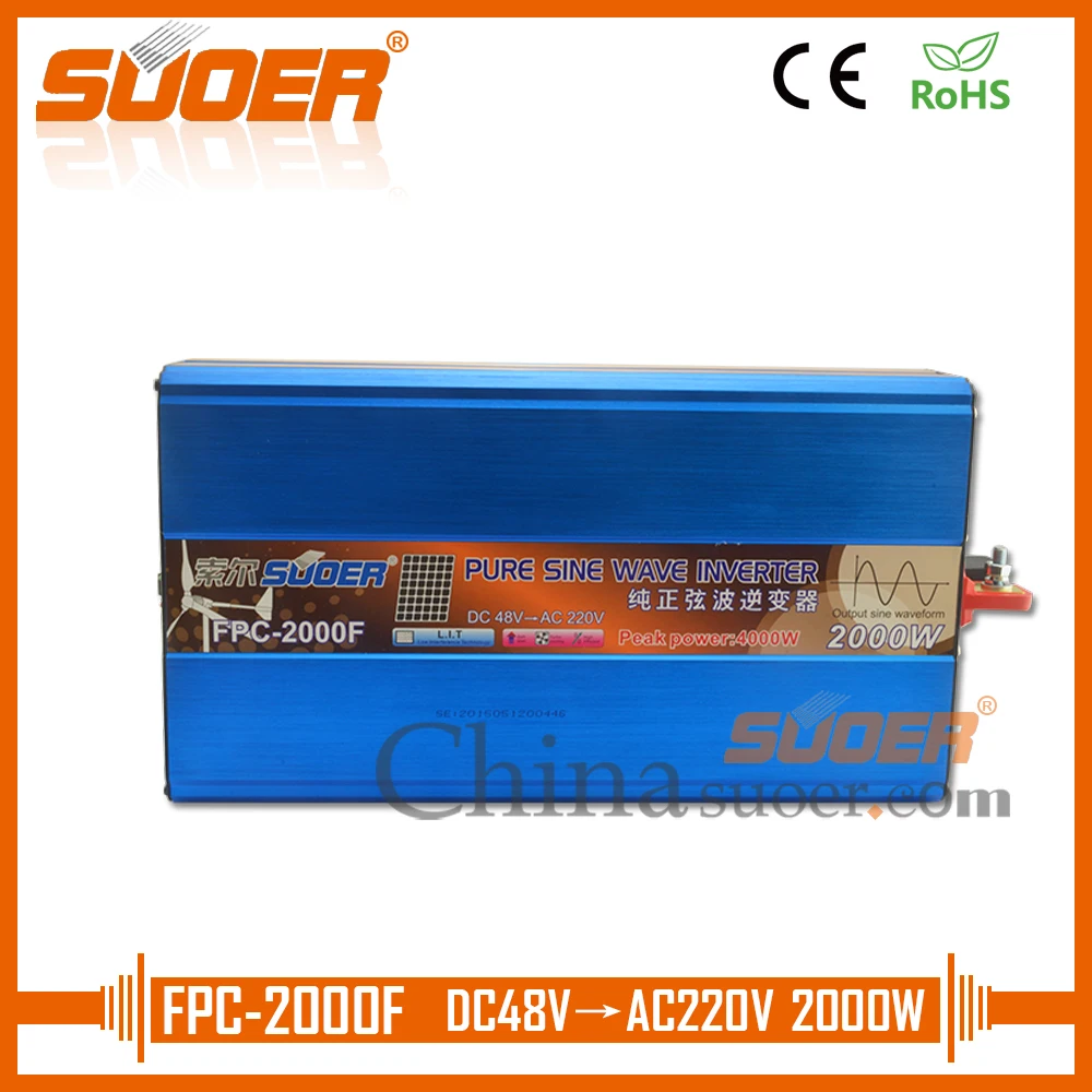 Suoer Лучшая цена Инвертер 48 В 220 Чистая синусоида Инвертор (fpc 2000f)|inverter 48v 220v|pure sine wave