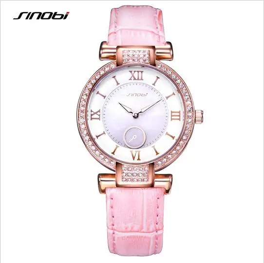 Модные женские часы SINOBI ведущей марки со стразами | Наручные