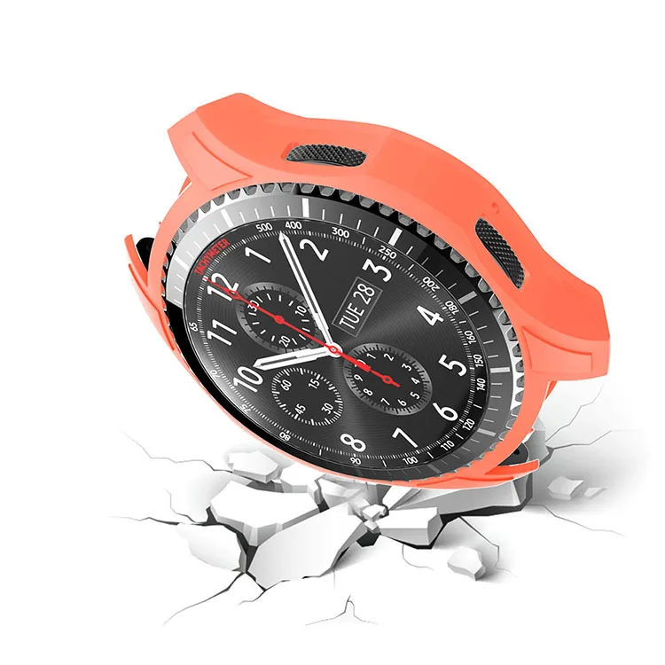 Чехол gear S3 Frontier для samsung Galaxy Watch 46 мм S 3 ремешок силиконовый чехол Защитный протектор Аксессуары для часов