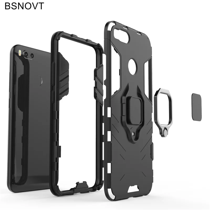 BSNOVT Xiaomi Mi A1 чехол 5X противоударный кольцо на палец магнитный держатель мягкий ТПУ