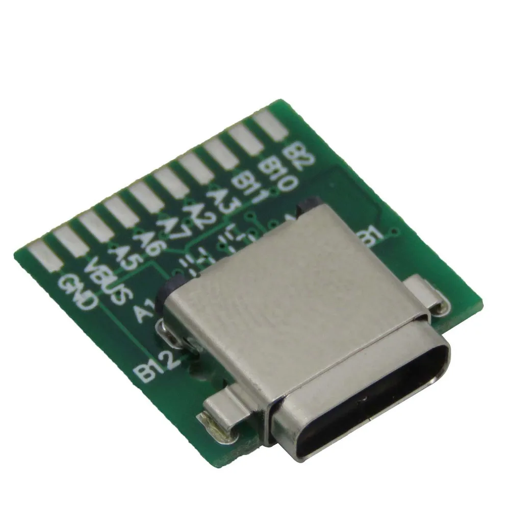 Сделай сам 24pin USB 3 1 Тип C гнездовой разъем соединитель SMT с печатной платой |