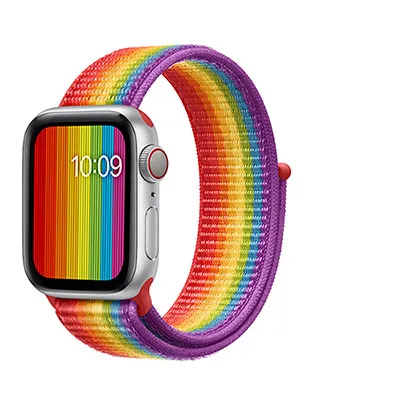NEW Pride 10 шт./упак. 38 мм 40 мм 42 44 мм спортивные нейлоновая петля ремешок для наручных часов Apple Watch, версии сменные ремешки для часов для наручных часов iWatch серии 1, 2, 3, 4 года - Цвет ремешка: NEW Pride