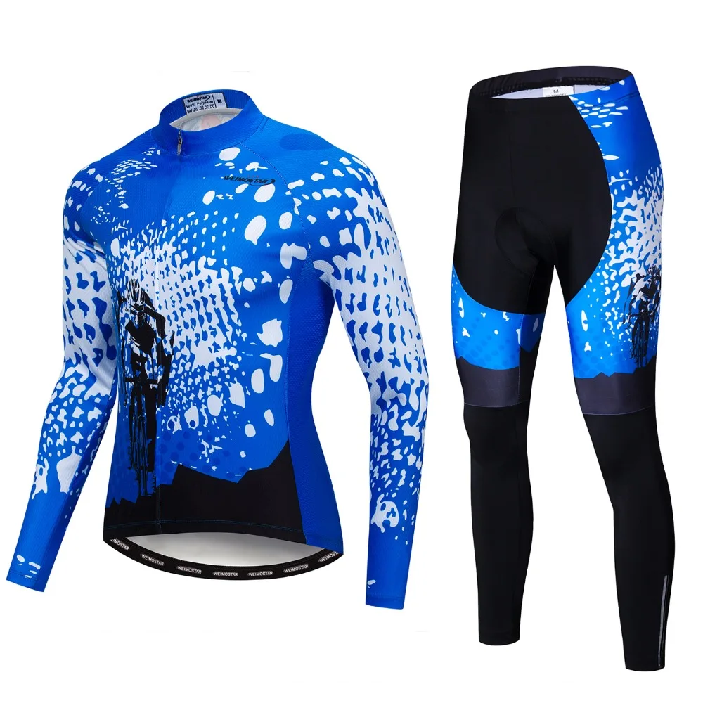 Ropa Ciclismo Новая профессиональная команда Велоспорт Джерси велосипедные штаны набор гелевый коврик Майо мужская одежда с длинными рукавами для велосипеда зеленый синий