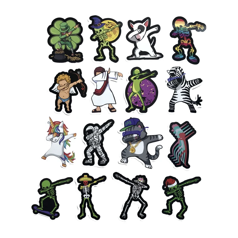 Наклейки dab в стиле хип хоп для чемоданов скейтбордов ноутбуков холодильников