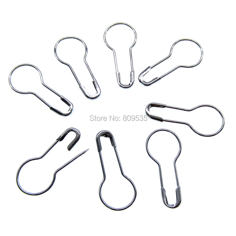 100 шт. серебристые и медные маленькие безопасные булавки для рукоделия круглые с