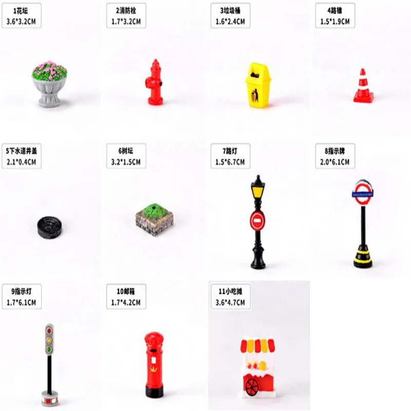 1 шт. новинка уличная лампа мусорный бак микро пейзаж сделай сам ручная работа