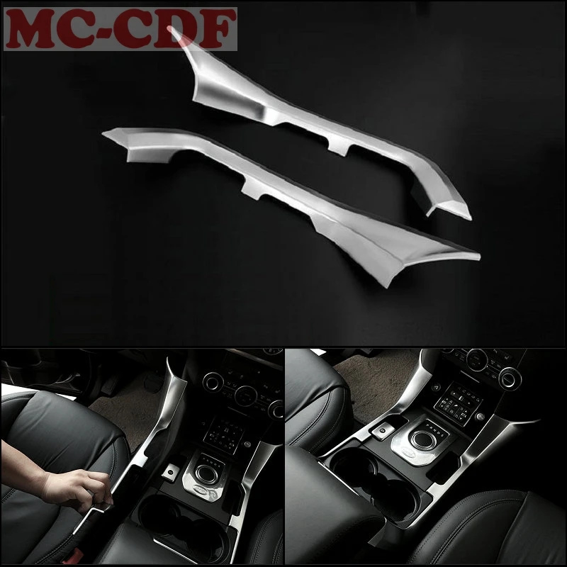 For Land Rover Discovery 4 Car Central Console Side Strips Trim Cover StylingAuto Interior Accessories 2Pcs/set | Автомобили и