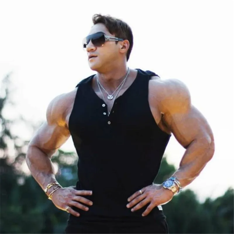 Новинка 2019 мужское Свободное пальто без рукавов свитшот для фитнеса и