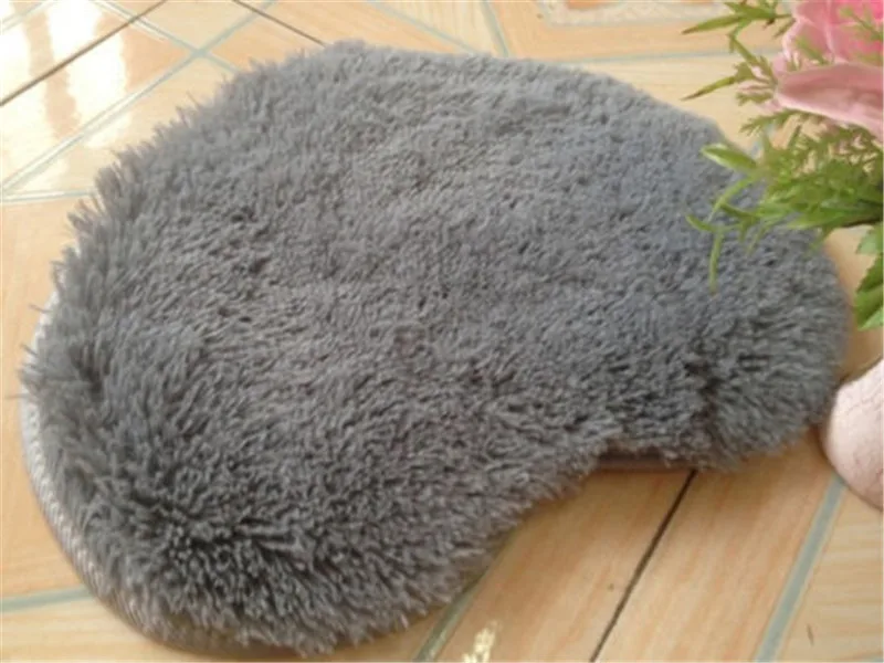 Fluffy Rugs Anti-Skid Shaggy Area Rug Dining Room Home Carpet Floor Mat 30x40cm | Дом и сад