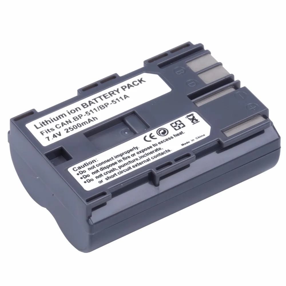 

7.4V BP-511 BP-511A BP511 BP511A Replacement Battery For Canon G6 G5 G3 G2 G1 EOS 300D 50D 40D 30D 20D 5D MV300i Digita Camera