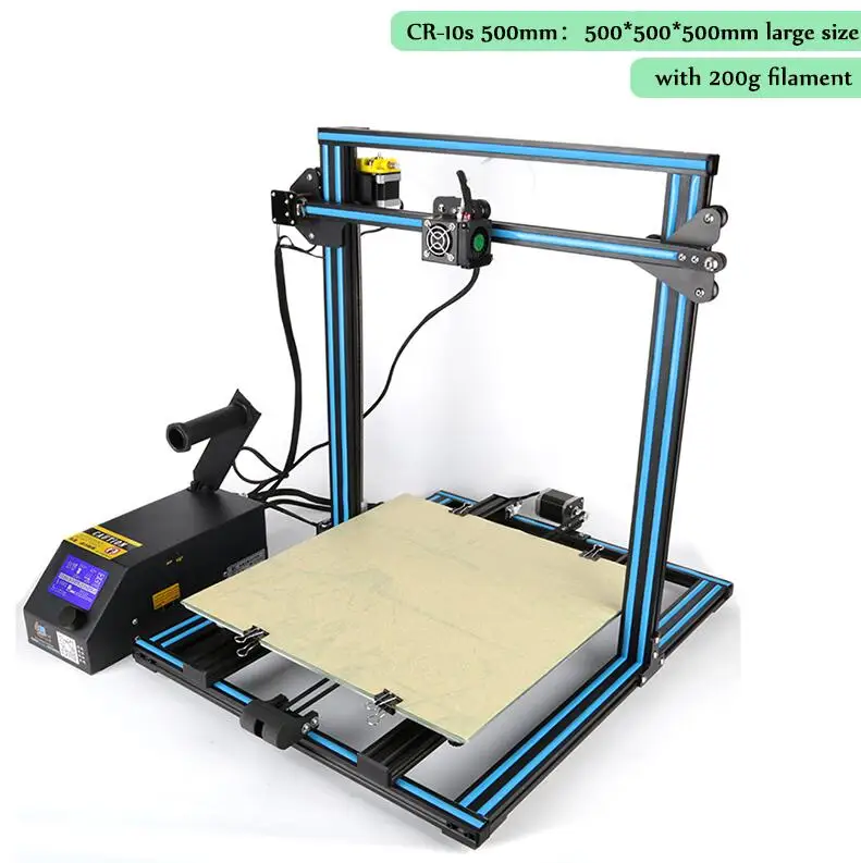 CR-10s 500mm n 200g CR-10s 4S 5S принтер 3D Комплект двойной Z стержень нить накаливания, сигнализация, продолжение печати большой размер печати Creality 3D принтер - Цвет: CR-10s 500mm n 200g