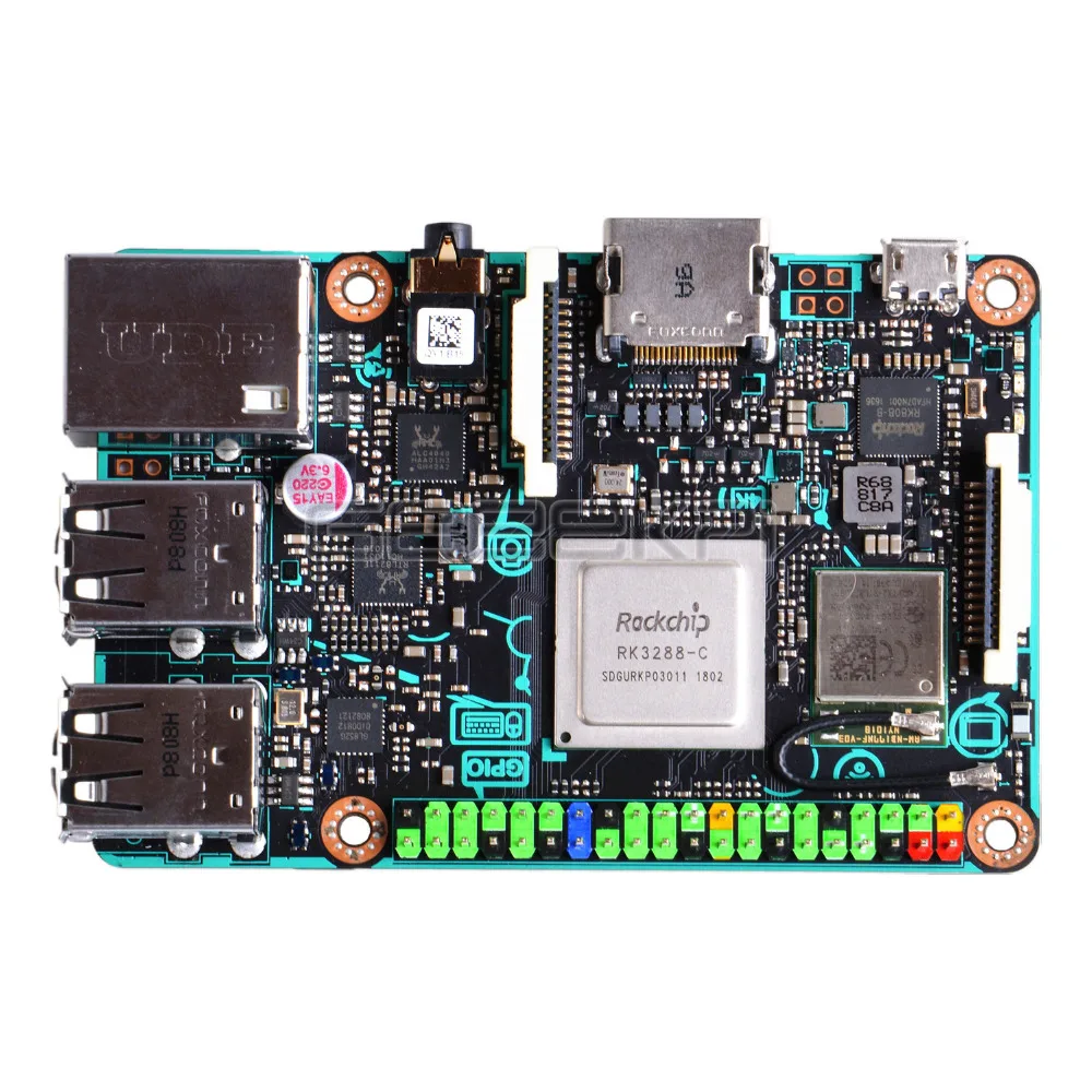 GeeekPi! Официальный ASUS SBC паяная панель RK3288 SoC 1 8 GHz 4 ядра Процессор 600 МГц Mali T764 GPU 2 GB