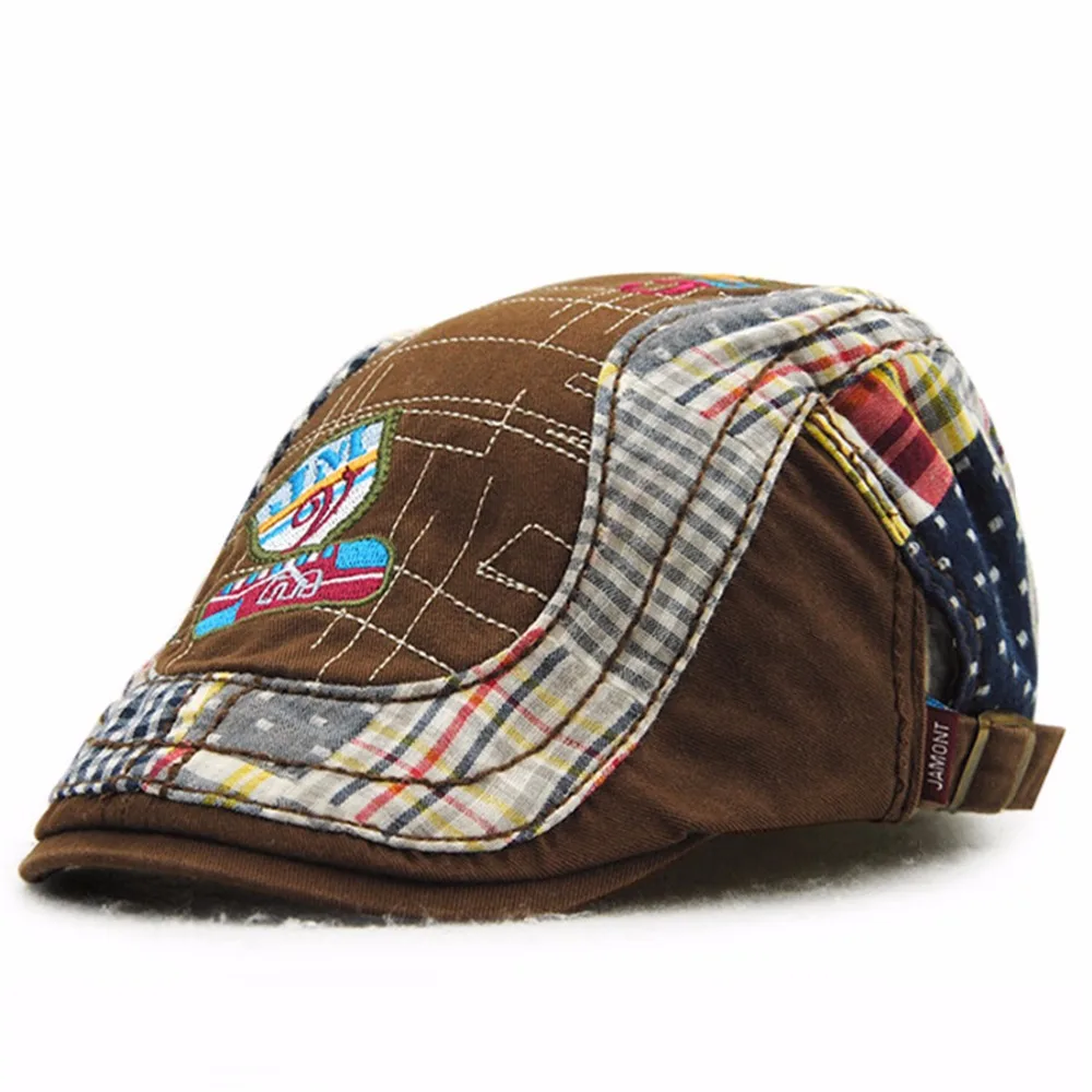 Мода письмо берет малыша Шапки утконоса Casquette boina Пряжка Кепки для женщин Гольф