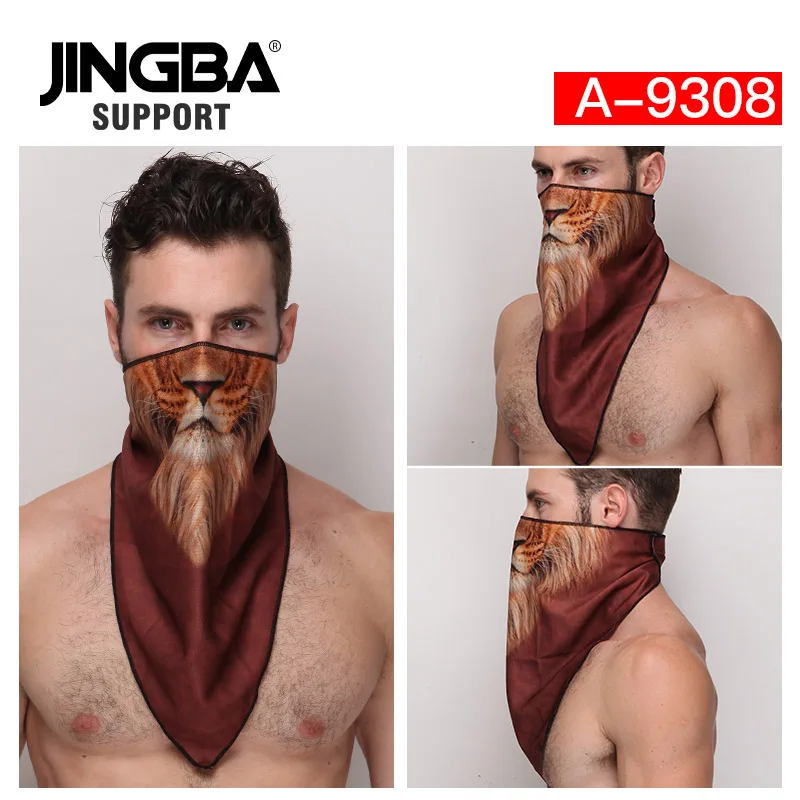 JINGBA поддержка многофункциональная Бандана Маска для лица Для мужчин повязка на голову велосипед велосипедная бандана пиратский платок на голову; Прямая поставка; - Цвет: A-9308