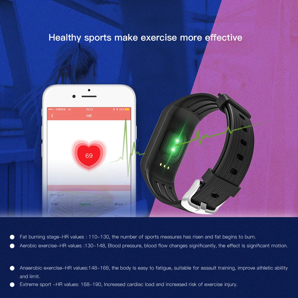 Espanson K1 смарт браслет сердечного ритма Спорт трекер Bluetooth 4 0 банда