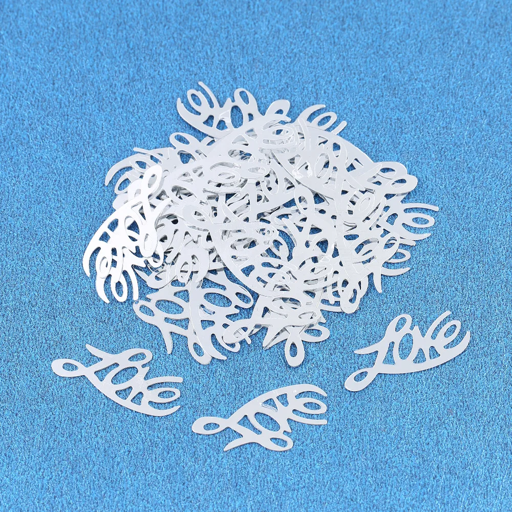 15 г ПВХ буквы слова любовь Золотой Серебряный стол для свадебной вечеринки