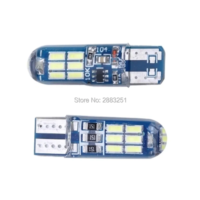 Автомобисветодиодный светодиодная цветная сверхъяркая широкая лампа T10 W5W для lada
