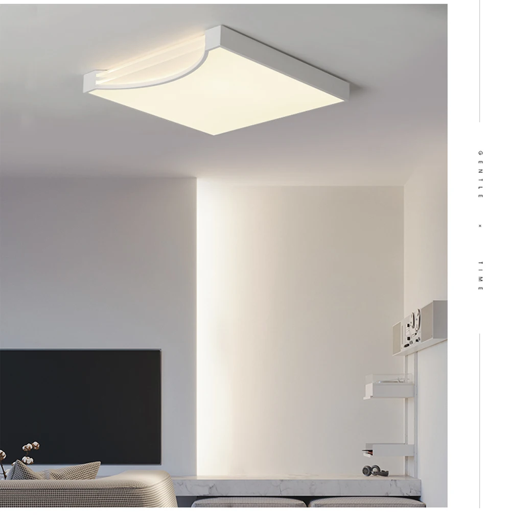 LED Современные Акриловые Железные Квадратные 5 см Супер Тонкий Светодиодные Лампы.Светодиодные Светильники.Люстры Потолочные.Светильники Потолочные Светильники.Потолочный Светильник Для Столовой,Фойе и Спальни