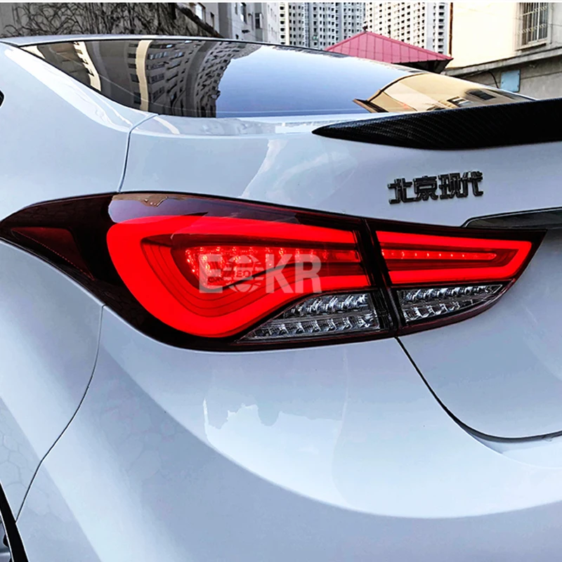 Автостайлинг задние фары для Hyundai Elantra 2012 2016 светодиодные ходовые огни