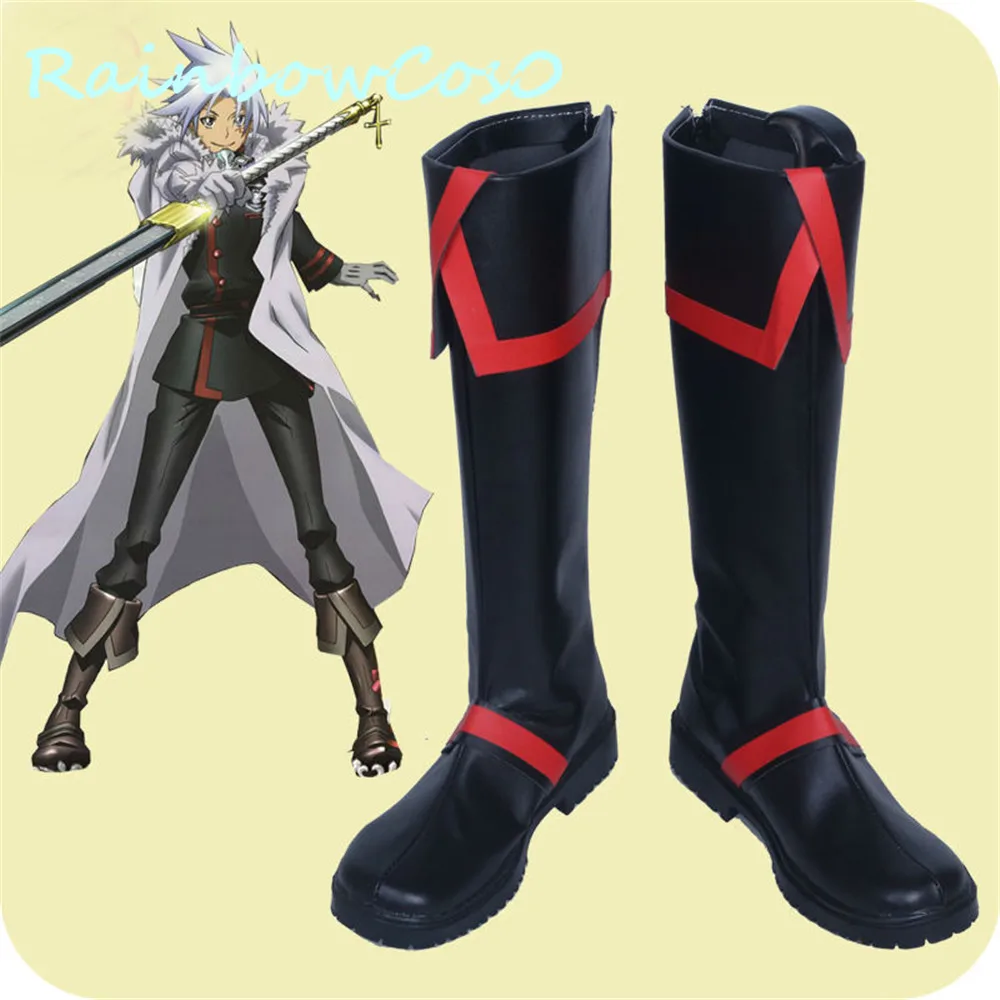 Обувь для косплея RainbowCos0 D.Gray-man Hallow Allen Walker ботинки реквизит Game аниме Хэллоуин |