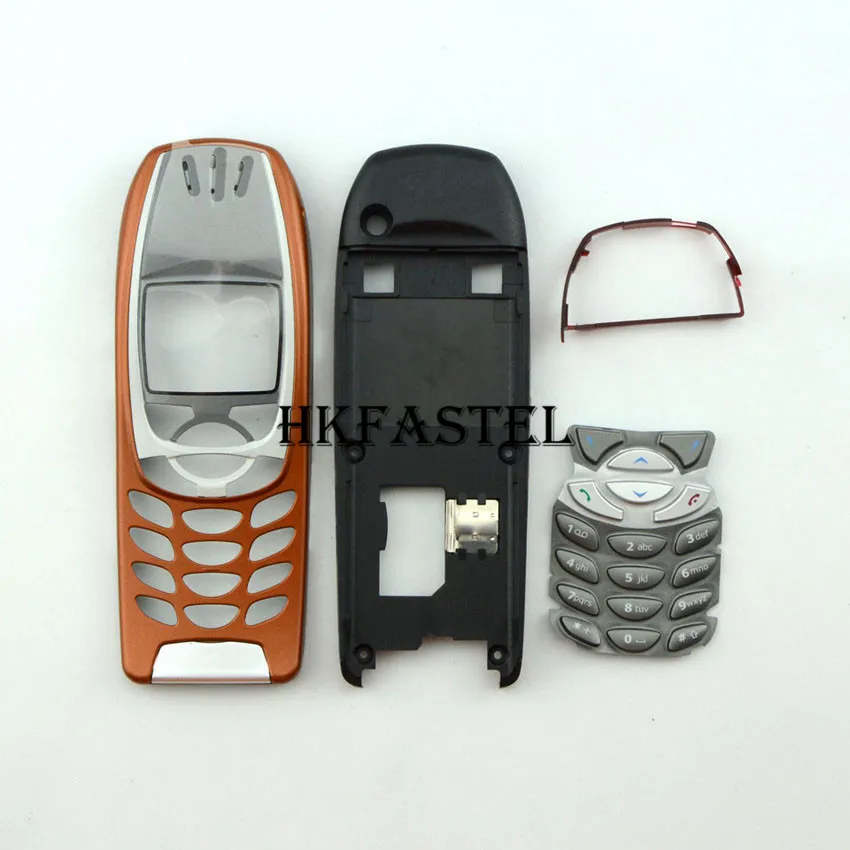 Brown Для Nokia 6310 6310i Высокое качество Полный корпус мобильного телефона чехол+ Серебряная клавиатура+ инструменты - Цвет: Brown