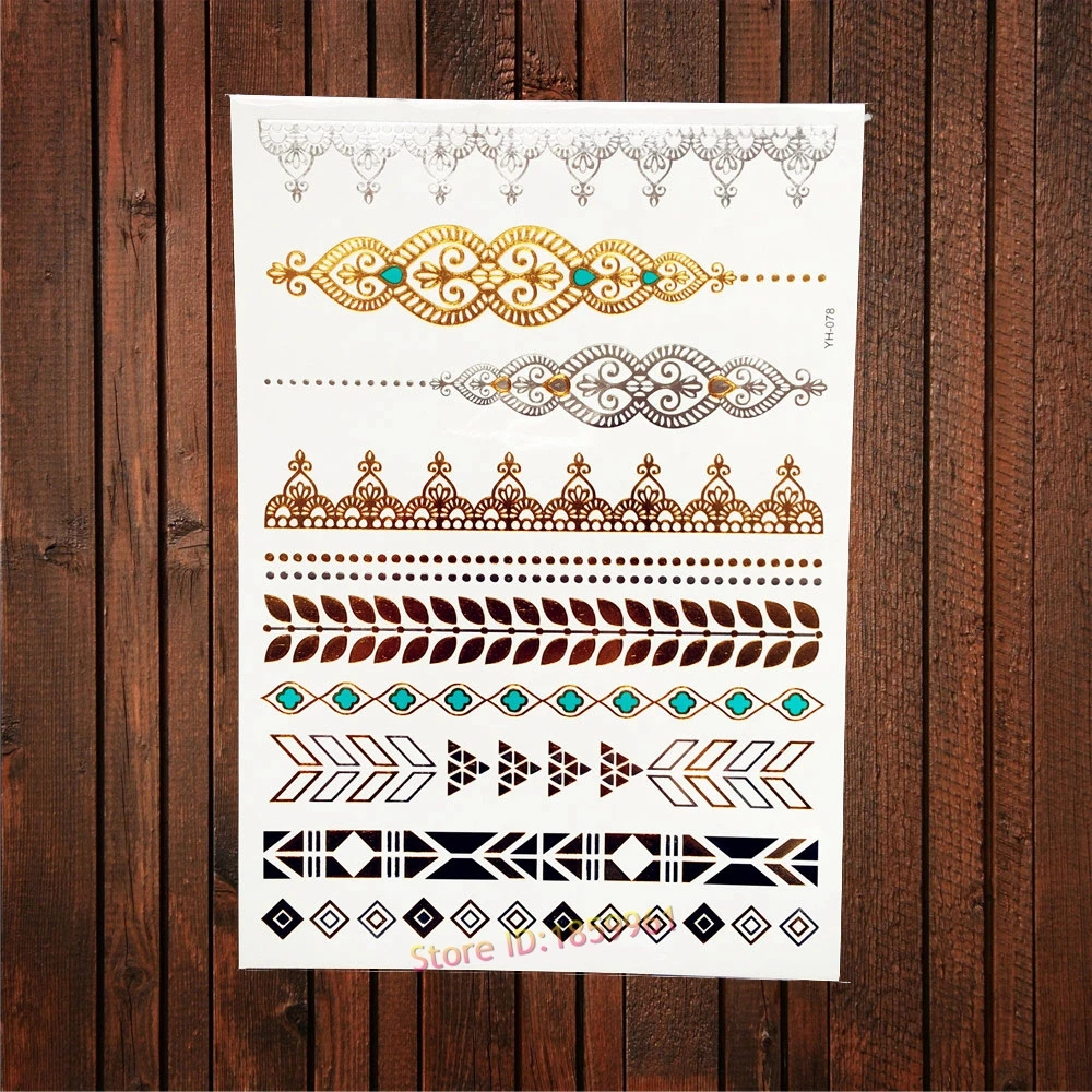 1 шт. горячая распродажа индийский браслет искусственная вспышка металлическая