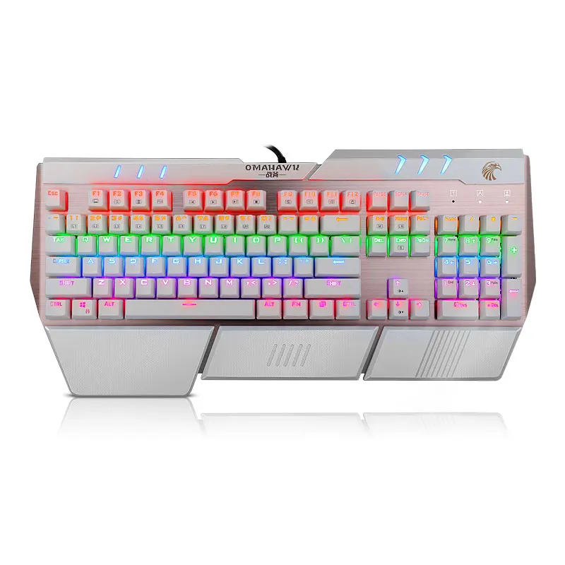 Механическая игровая клавиатура с подсветкой синим переключателем Outemu для
