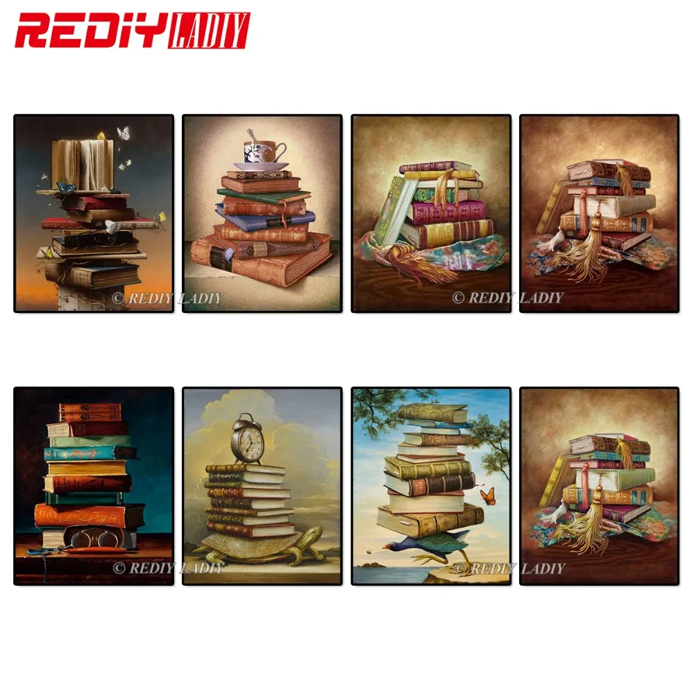 Алмазная вышивка REDIY LADIY натюрморт книга алмазная живопись крестиком картина