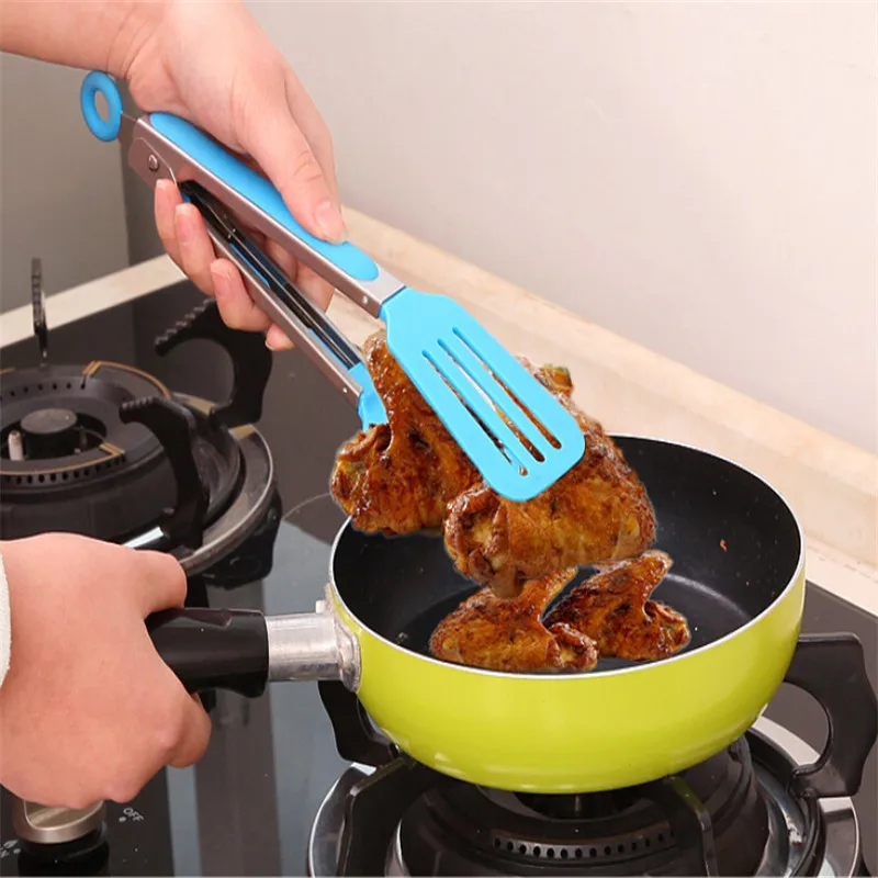1 шт. красочные щипцы для барбекю крышка ручки кухонные аксессуары замок дизайн