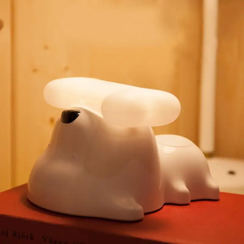 USB Перезаряжаемый свет контроль затемнения щенок щенка ночник милый питомец в