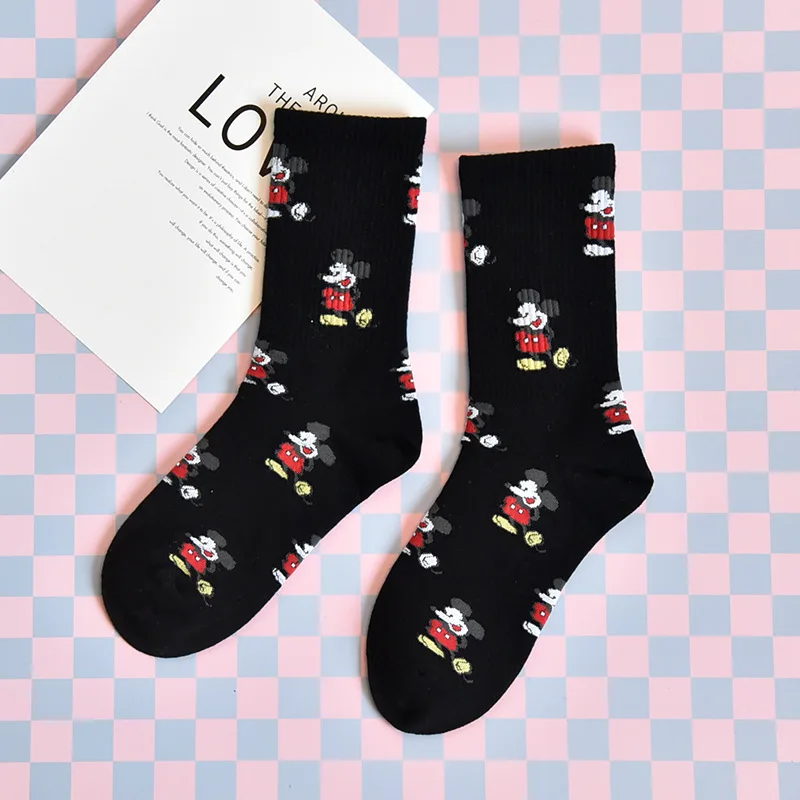 2019 koreanische Stil Микки Socken Mode Neuheit Warme мультфильм Maus Sox Vier Jahreszeiten Wilden Komfortable Atmungsaktive