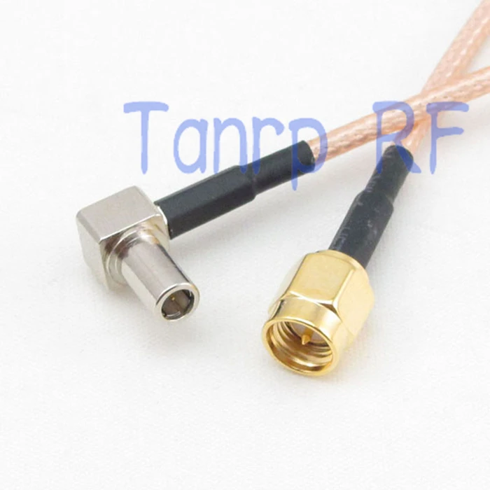 8 дюймов SMA штекер к MS147 прямоугольный радиочастотный адаптер разъем 20 см