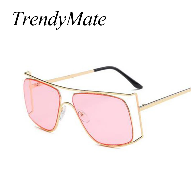 Женские винтажные солнцезащитные очки унисекс прозрачные линзы с