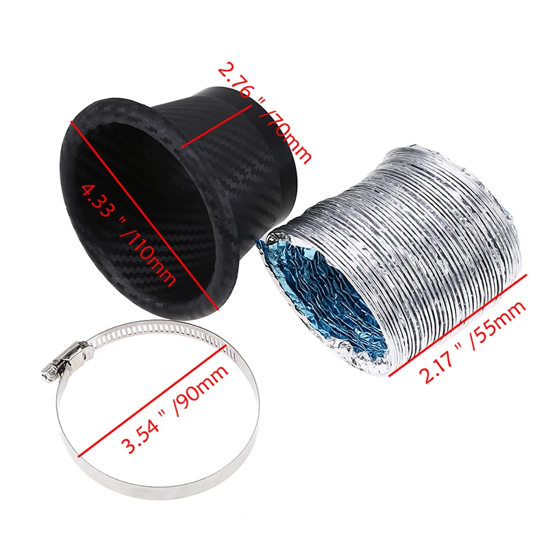 Автомобильная впускная турбина переднего бампера POSSBAY труба турбины Труба