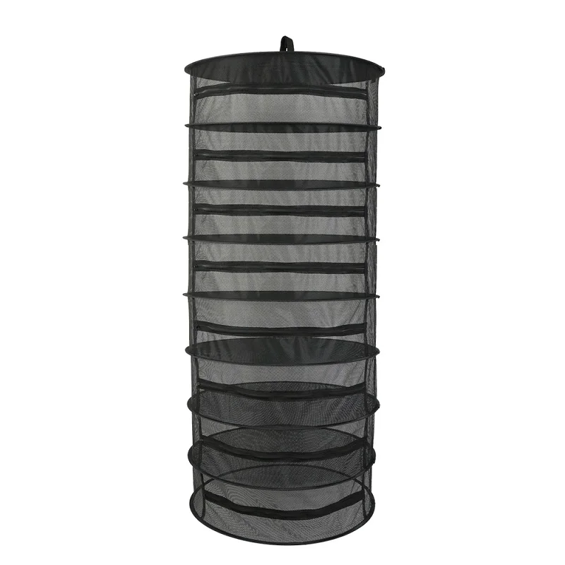 Black 8-layer 6/8 слоев сушильная сетка для трав, подвесная корзина, складная сухая стойка, сушильная сетка для трав, сумка-сушилка, сетка для цветов, бутонов, растений, Органайзер - Цвет: Black 8-layer