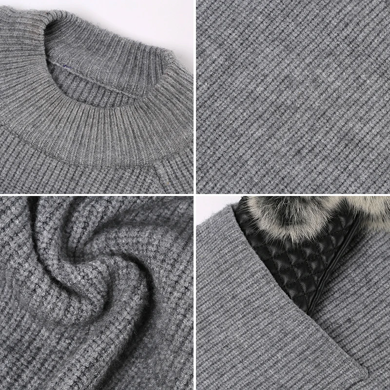 XIKOI женский свитер вязаный толстый платье джемпер Женская водолазка теплый 2018